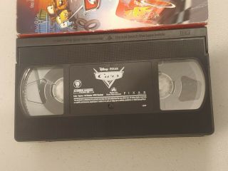 Disney Pixar CARS VHS 2007 RARE Rarest Disney VHS 2