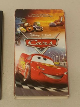 Disney Pixar CARS VHS 2007 RARE Rarest Disney VHS 3