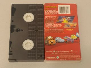 Disney Pixar CARS VHS 2007 RARE Rarest Disney VHS 4