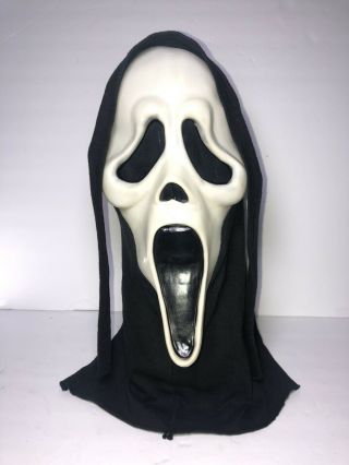Scream Ghost Face Mask Fantastic Faces Fun World Div.  Gen 2 Rare Tshirt Hood Euc