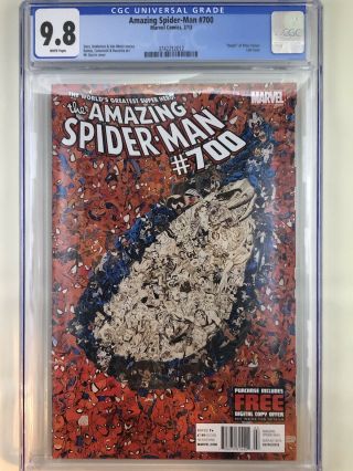 The Spider - Man 700 - Cgc 9.  8 - Newsstand - Rare Htf - Death Peter