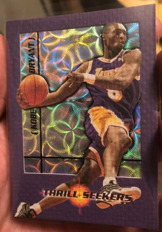 Kobe Bryant 1997 - 98 Fleer Thrill Seekers 2 Hall Of Fame Lakers Rare Invest