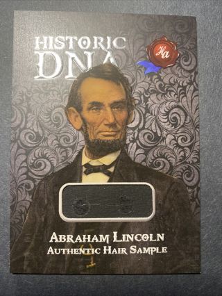 2020 Historic Autographs Potus First 36 Dna Hair Card Abraham Lincoln 2/30 Rare