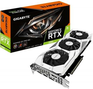 Rare Gigabyte Geforce Rtx 2060 Gaming Oc Pro 6g Graphics Card - White