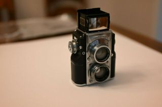 Contaflex Zeiss Ikon 35mm Tlr Rare 86024 Camera Sonnar F=5cm Lens 2/50mm