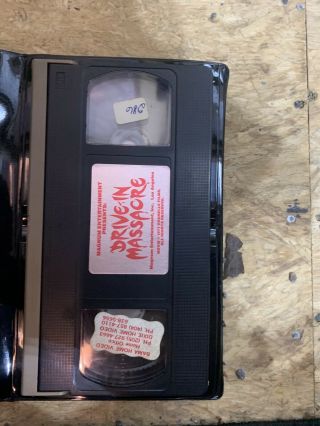 DRIVE IN MASSACRE MAGNUM VIDEO HORROR SOV SLASHER OOP RARE SLIP BIG BOX HTF VHS 3