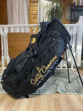 Scotty Cameron 2008 Black & Gold Pin Flag Golf Bag Rare