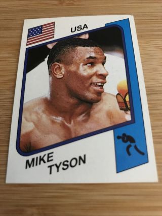 Rare - Mike Tyson Rookie Sticker - Panini Supersport 1986/87 Uk