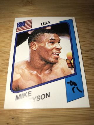 RARE - Mike Tyson Rookie Sticker - Panini Supersport 1986/87 UK 2