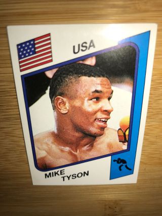RARE - Mike Tyson Rookie Sticker - Panini Supersport 1986/87 UK 3
