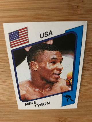 RARE - Mike Tyson Rookie Sticker - Panini Supersport 1986/87 UK 4