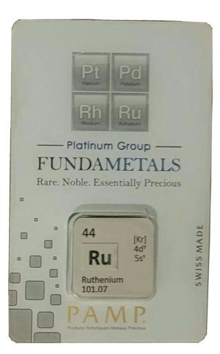Pamp Fundametals Ruthenium 1/2 Troy Oz (rare) From A Limited Run Of 500