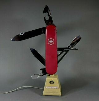Vintage Rare Huge Swiss Army Knife Moving Store Advertising Display Sign