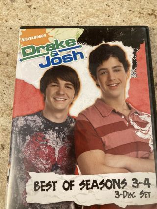 Drake & Josh Best Of Seasons 3 - 4 Dvd,  3 Disc Set,  Very Rare,  Oop,
