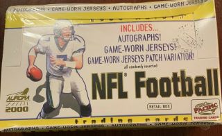 2000 Pacific Nwt Football Box,  The Tom Brady Rookie Yr,  Rare