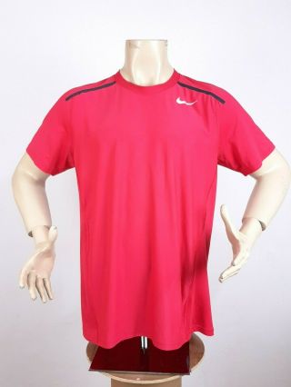 Nike Rafael Nadal Roland Garros 2012 T - Shirt Pink Men ' s Size L Short Sleeve Rare 2