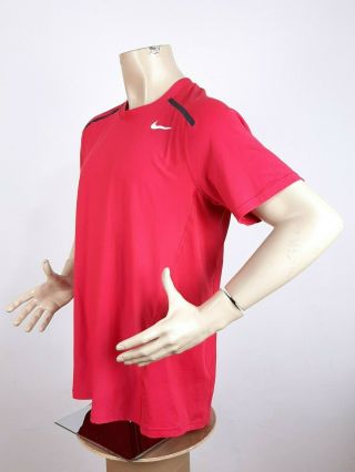 Nike Rafael Nadal Roland Garros 2012 T - Shirt Pink Men ' s Size L Short Sleeve Rare 3