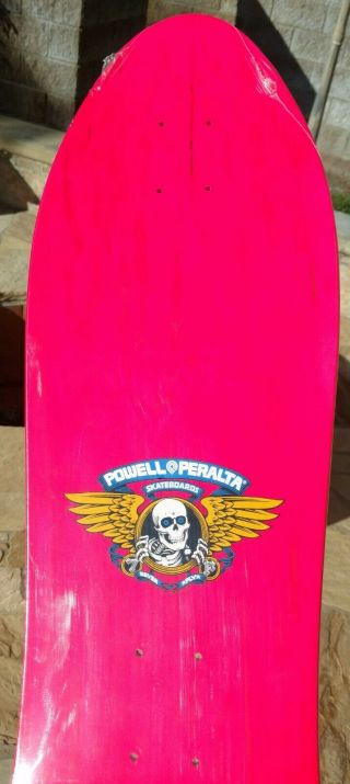 NOS Powell Peralta Steve Saiz Skateboard Deck HOT PINK - VERY RARE IN SHRINK 2
