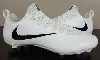 Nike Vapor Untouchable Pro Football Nfl Worn Cleats White Black Rare (size 13)