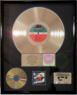 Stone Temple Pilots Stp " Purple " Riaa Record Award Rare Scott Weiland