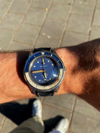 Vintage Squale Master 100 atmos diver bakelite bezel patina rare diving watch 2