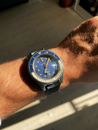 Vintage Squale Master 100 atmos diver bakelite bezel patina rare diving watch 3