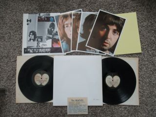 Beatles Rare 1968 Us " White Album " Numbered Issue Rare Jax Pressing W Stickr