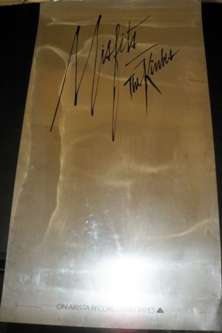Very Rare The Kinks Misfits 1978 Vintage Orig Music Record Store Promo Display