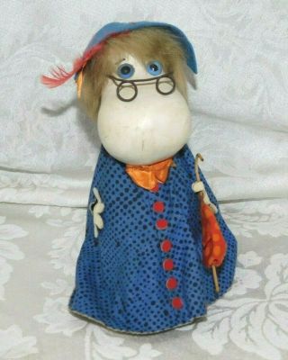 Vintage Hemuli Hemulen Moomin Atelier Fauni Finland Very Rare Doll 1950s