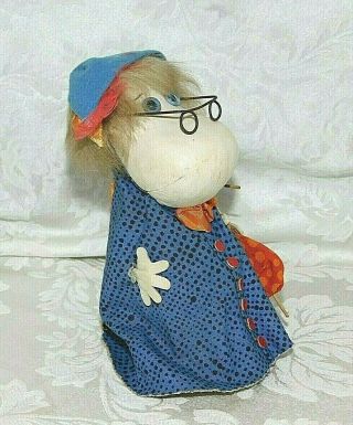 Vintage HEMULI HEMULEN Moomin Atelier FAUNI Finland Very Rare Doll 1950S 2