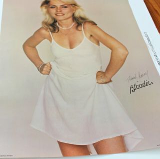 Sexy 1979 Blondie Debbie Harry Poster Very Rare