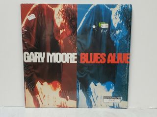 Gary Moore Blues Alive 2lp Rare 1993 Uk Press Nm Numbered Poster Inner Sleeves