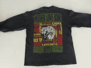 Mother Love Bone Rare Vintage Black Long Sleeve Xl T - Shirt 1990 100 To Charity