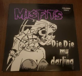 Misfits Die Die My Darling White Vinyl Rare Only 500 Pressed Punk Rock