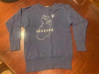 Vintage Vassaro Sweden Swedish Old Boy Scouts Sweatshirt Rare Feel Tags