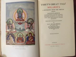 TIBET ' S GREAT YOGI MILAREPA by W.  Y.  Evans - Wentz - RARE 1958 2nd Ed.  HC w/ DJ 3