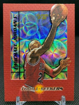 1997 - 98 Fleer Thrill Seekers Michael Jordan Chicago Bulls Card 7ts Sp Very Rare
