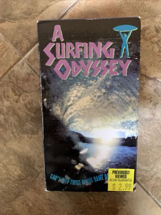 Rare Htf Vhs A Surfing Odyssey 90s Surf Movie