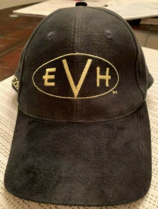 Rare Eddie Van Halen Evh Peavey Wolfgang Hat Late 90s Vintage Black & Gold