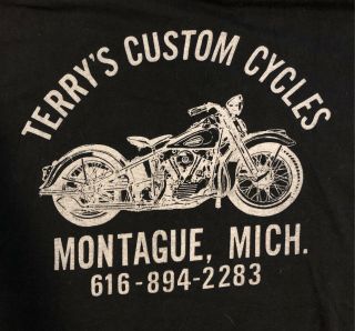 Vintage Harley Davidson Eagle Single Stitch T - Shirt Montague Size XL Very Rare 2