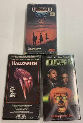 Halloween Vhs Media Home Entertainment Rare Vintage 1981 Horror 2 And 3