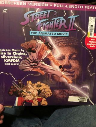 Street Fighter Ii The Animated Movie Laserdisc Ld Unrated Japan Anime Rare