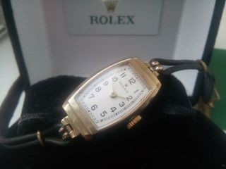 Rare Ladies 1933 Solid 9k Gold Rolex Watch & Boxed
