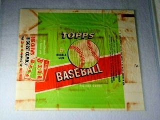 Very Rare 1955 Topps Baseball Cards 5¢ Cent Wax Wrapper - Bazooka -