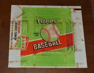 Very Rare 1955 TOPPS BASEBALL CARDS 5¢ Cent Wax Wrapper - Bazooka - 2