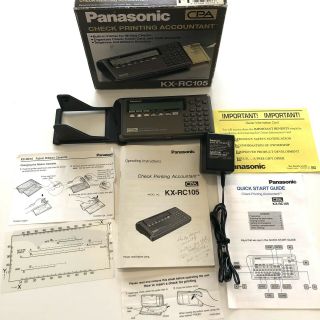 Panasonic Kx - Rc105 Cpa Check Printing Accountant Made In Japan Rare 100
