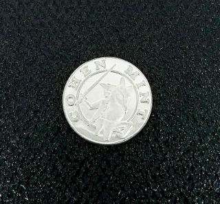 Rare Rhodium 1g Coin Cohen 1 Gram.  999 Fine Bullion (platinum Group Metal)