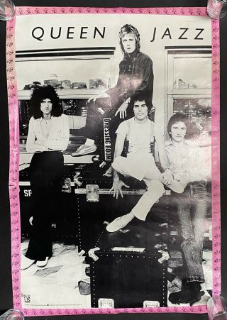 Queen,  Jazz,  Freddie Mercury,  Vintage 1978 Elektra Promo Poster,  Rare,  Xlnt