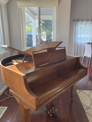 Vintage Rare 1930s Wurlitzer Butterfly Baby Grand Piano