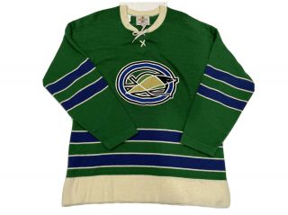 Rare Vtg California Golden Seals Hockey Jersey Sweater Size L/xl Heritage Ccm